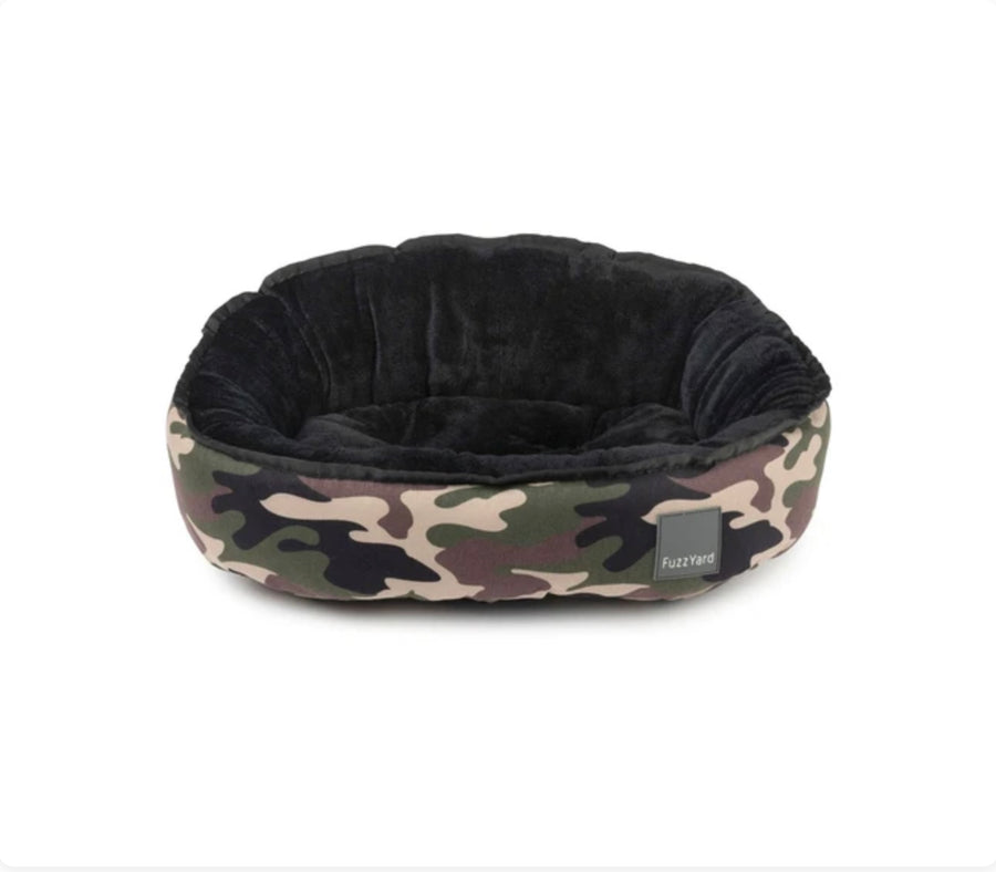 FuzzYard Reversible Dog Bed (Camo)
