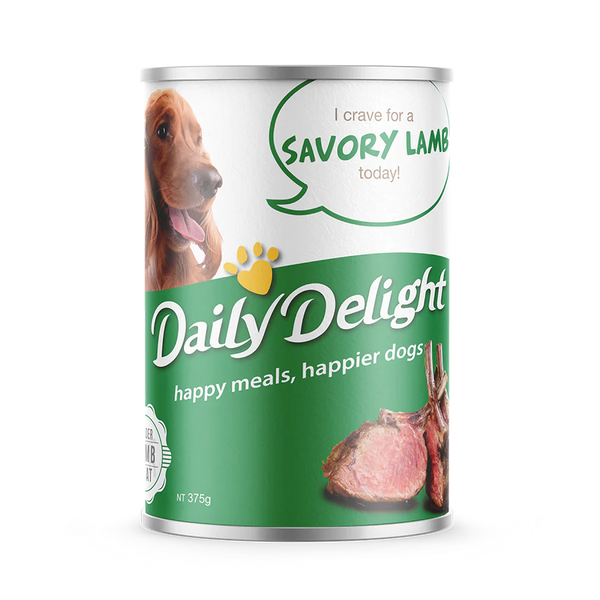 Daily Delight Dog Wet Food Savory Lamb 375g X24