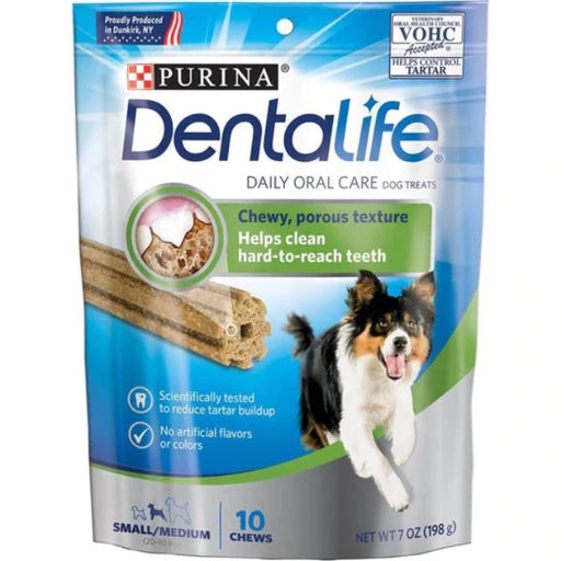Dentalife Daily Oral Care Dental Small/Medium Dog Treats 10 chews X4 Packs