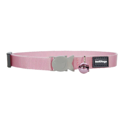 Red Dingo Cat Collar Plain - Classic Pink