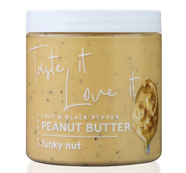 Funky Nut Peanut Butter Sea Salt & Black Pepper Crunchy 265g