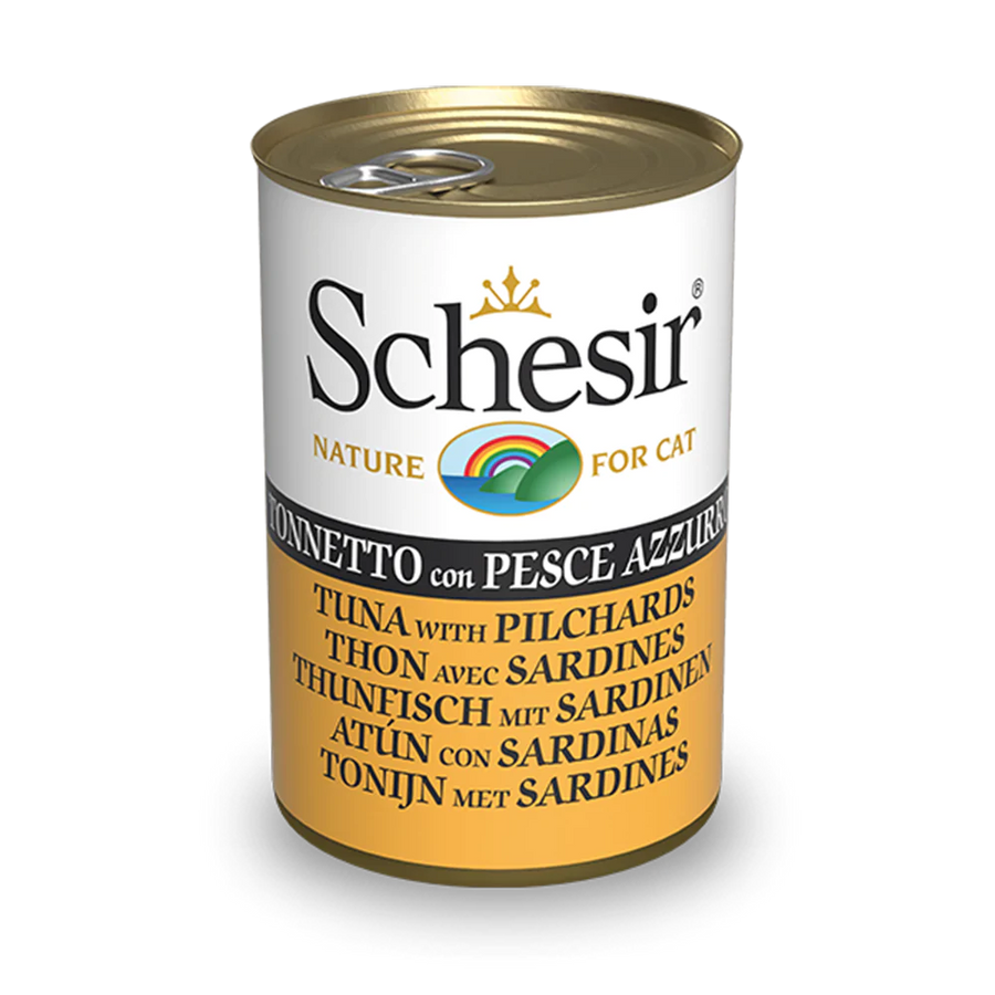 Schesir Nature Tuna with Pilchards for Cats 140g X12