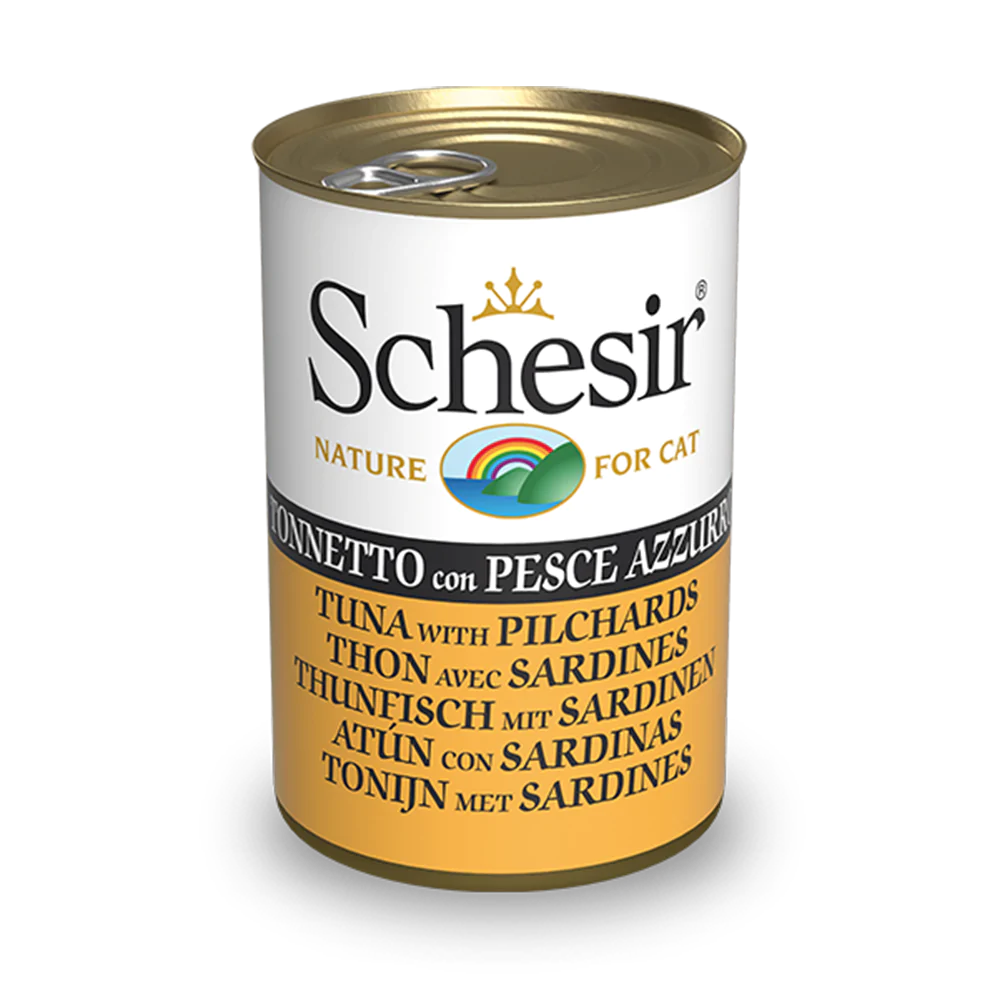 Schesir Nature Tuna with Pilchards for Cats 140g X12