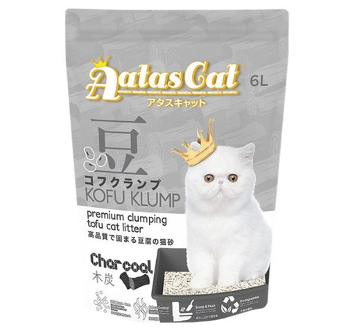 AATAS CAT Kofu Klump Tofu Litter CHARCOAL Cat Litter 6L