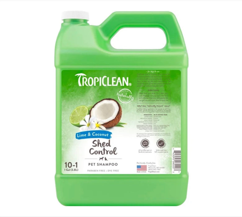 Tropiclean® Shampoo - Lime & Coconut [Deshedding] (2 Sizes)