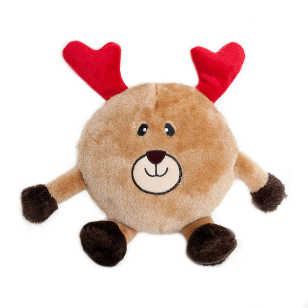 Zippypaws Christmas Holiday Brainey - Reindeer