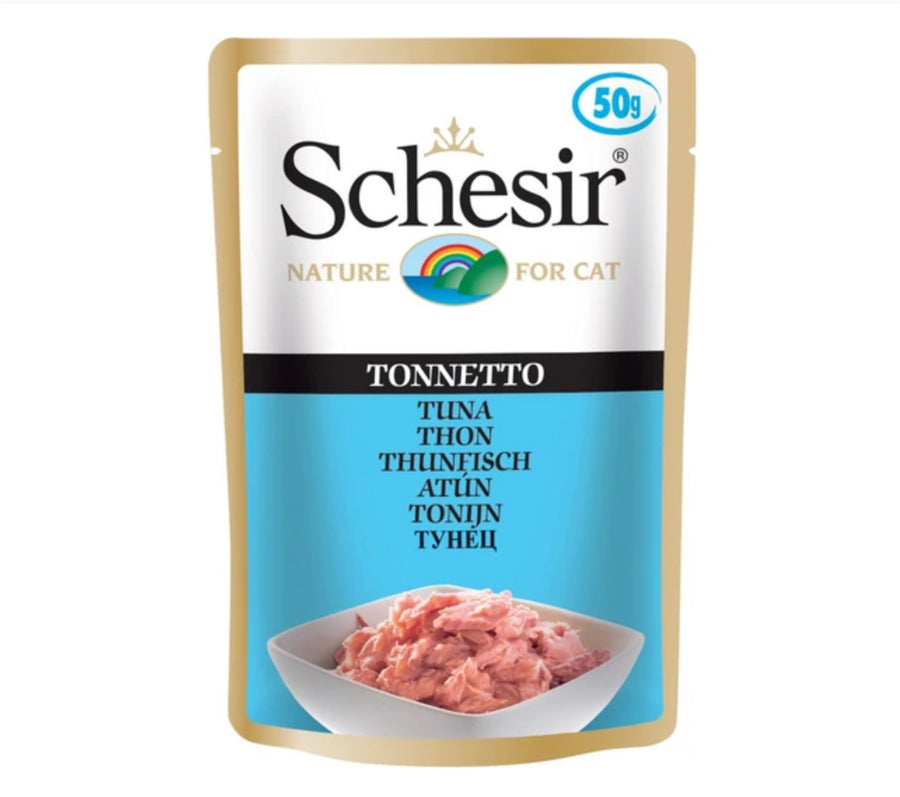 Schesir Tuna Pouch Cat Food 50g X15 [DC]