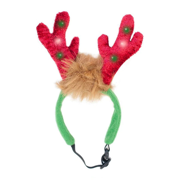 Zippypaws Christmas LED Antler - Small