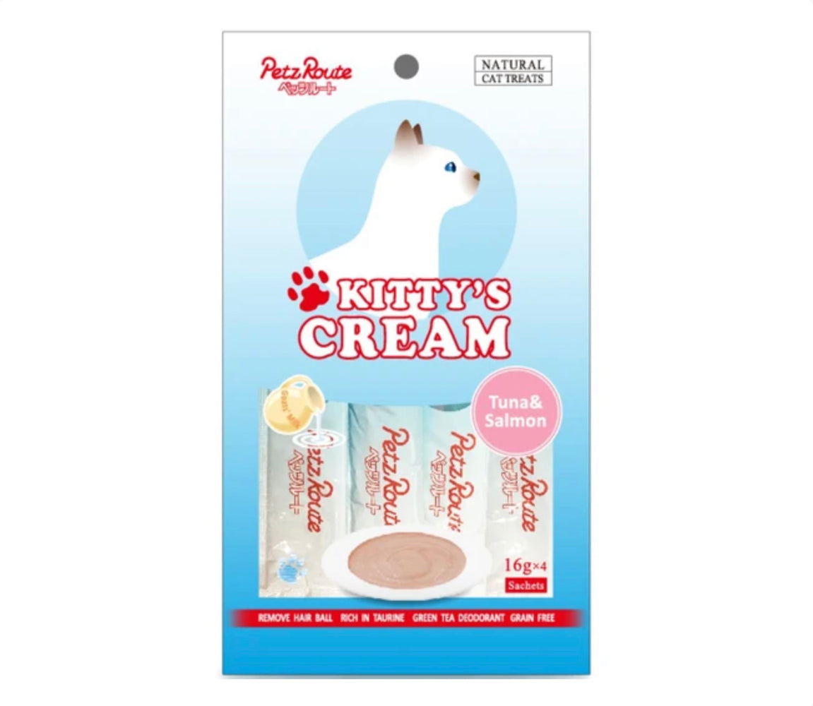 Petz Route Kitty’s Cream Tuna & Salmon Cat Treats 64g