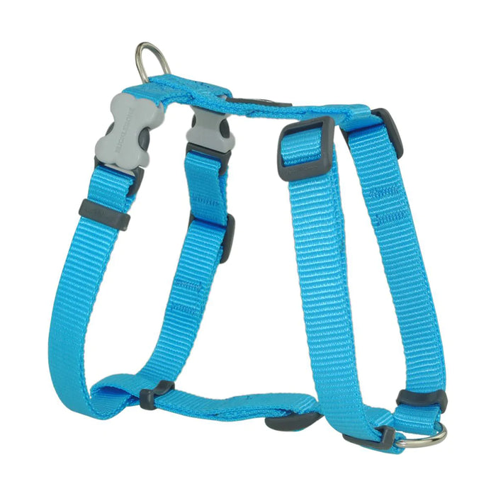 Red Dingo Dog Plain Harness Classic - Small Turquoise