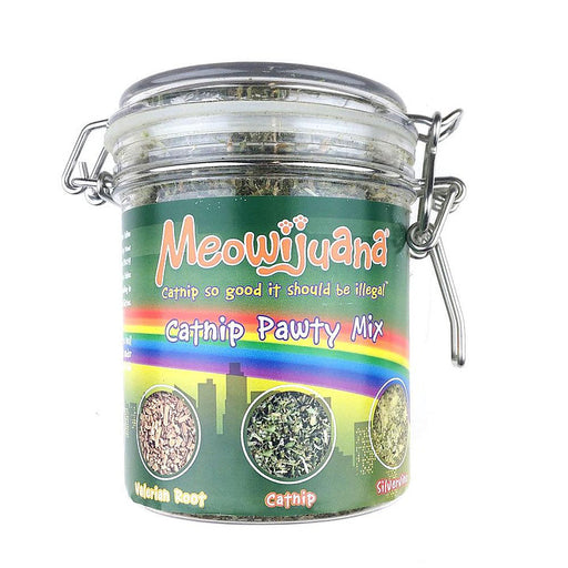 Meowijuana Jar of Catnip Pawty Mix 60g