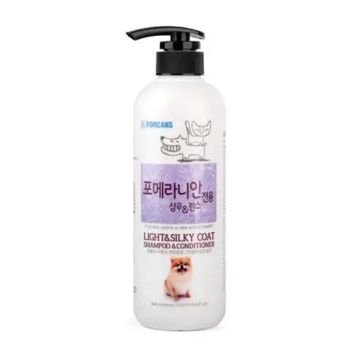 Forcans Light & Silky Coat Shampoo & Conditioner for Dogs 550ml