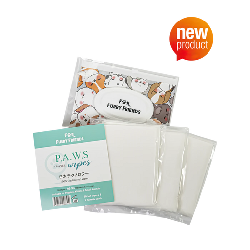 PET'S ACTIVATED WATER SANITIZER (P.A.W.S) TRAVEL WIPES