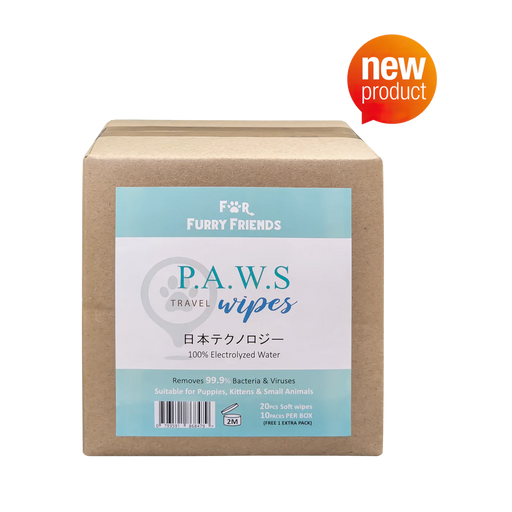 PET'S ACTIVATED WATER SANITIZER (P.A.W.S) TRAVEL WIPES REFILL BOX
