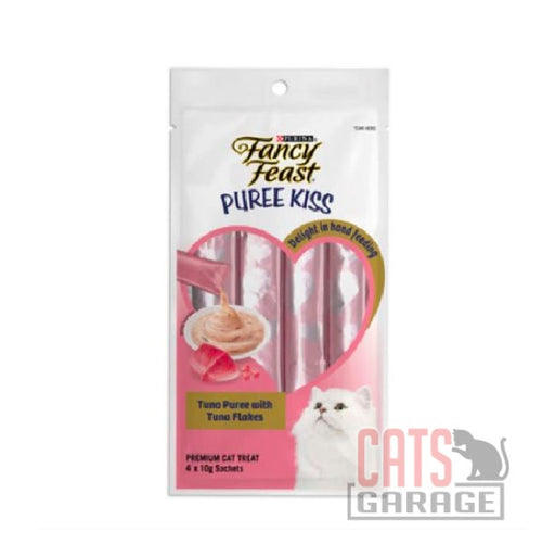Fancy Feast Puree Kiss Treats Tuna Puree With Tuna Flakes 40g (15 PACKS)