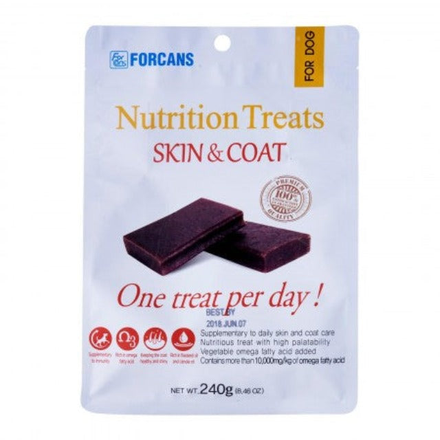 Forcans Nutrition Treats Skin & Coat Dog Treat 240g