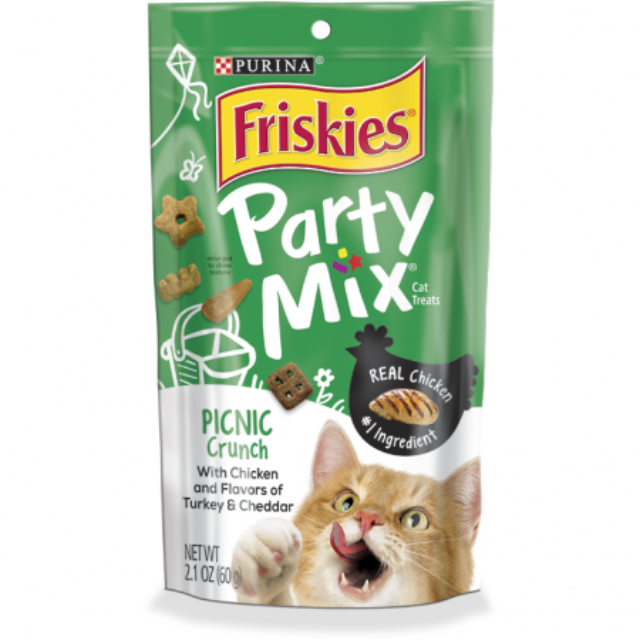 FRISKIES Party Mix Picnic Crunch Cat Treat 60g