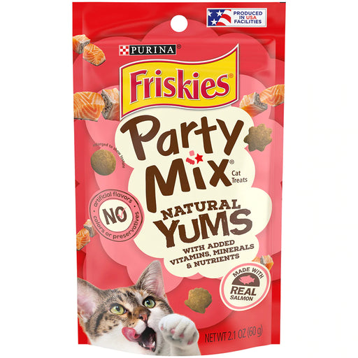 FRISKIES Party Mix Natural Yums with Real Salmon 60g