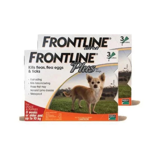Frontline Plus Spot-On for Dogs Up to 10kg (2 Option)