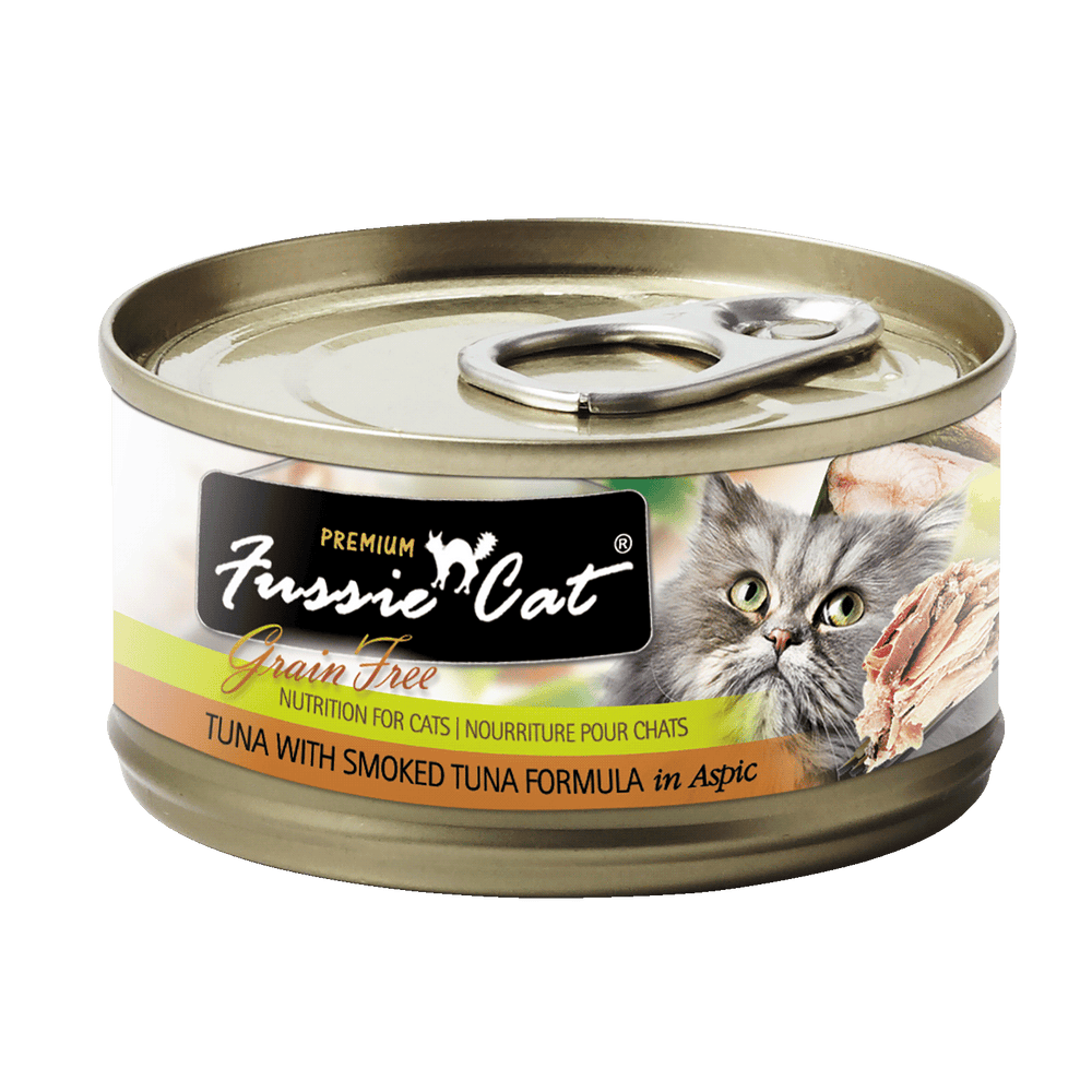 Fussie Cat BLACK LABEL Tuna with Smoked Tuna Formula in Aspic 80g X24