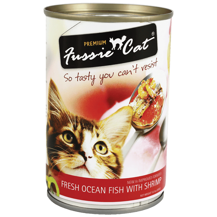 Fussie Cat Fresh Ocean Fish with Shrimp Cat Wet Food 400g X24