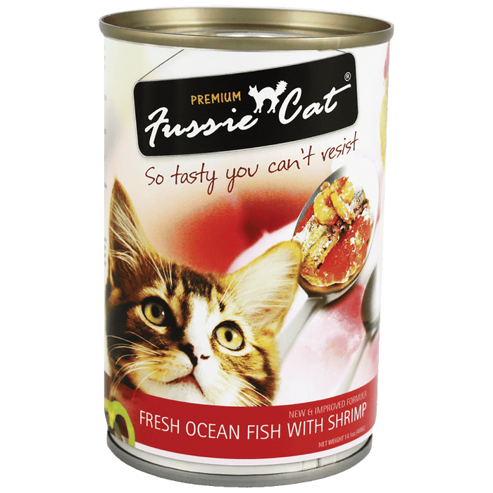 Fussie Cat Fresh Ocean Fish with Shrimp Cat Wet Food 400g X24