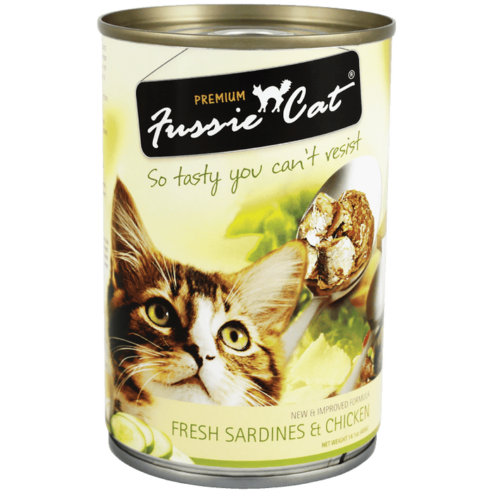 Fussie Cat Fresh Sardine with Chicken Cat Wet Food 400g X24