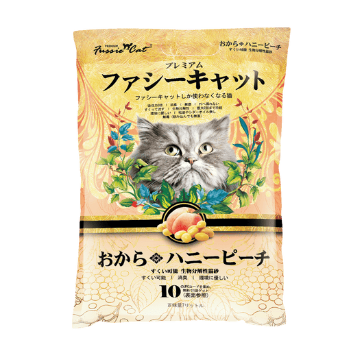 Fussie Cat Japanese Soybean HONEY PEACH Litter 7L X6