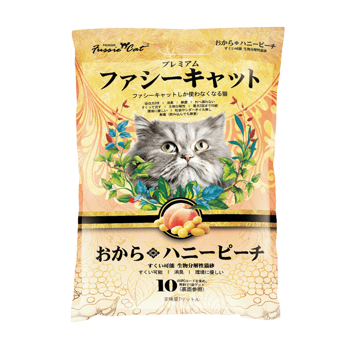 Fussie Cat Soybean HONEY PEACH Litter 6L X6