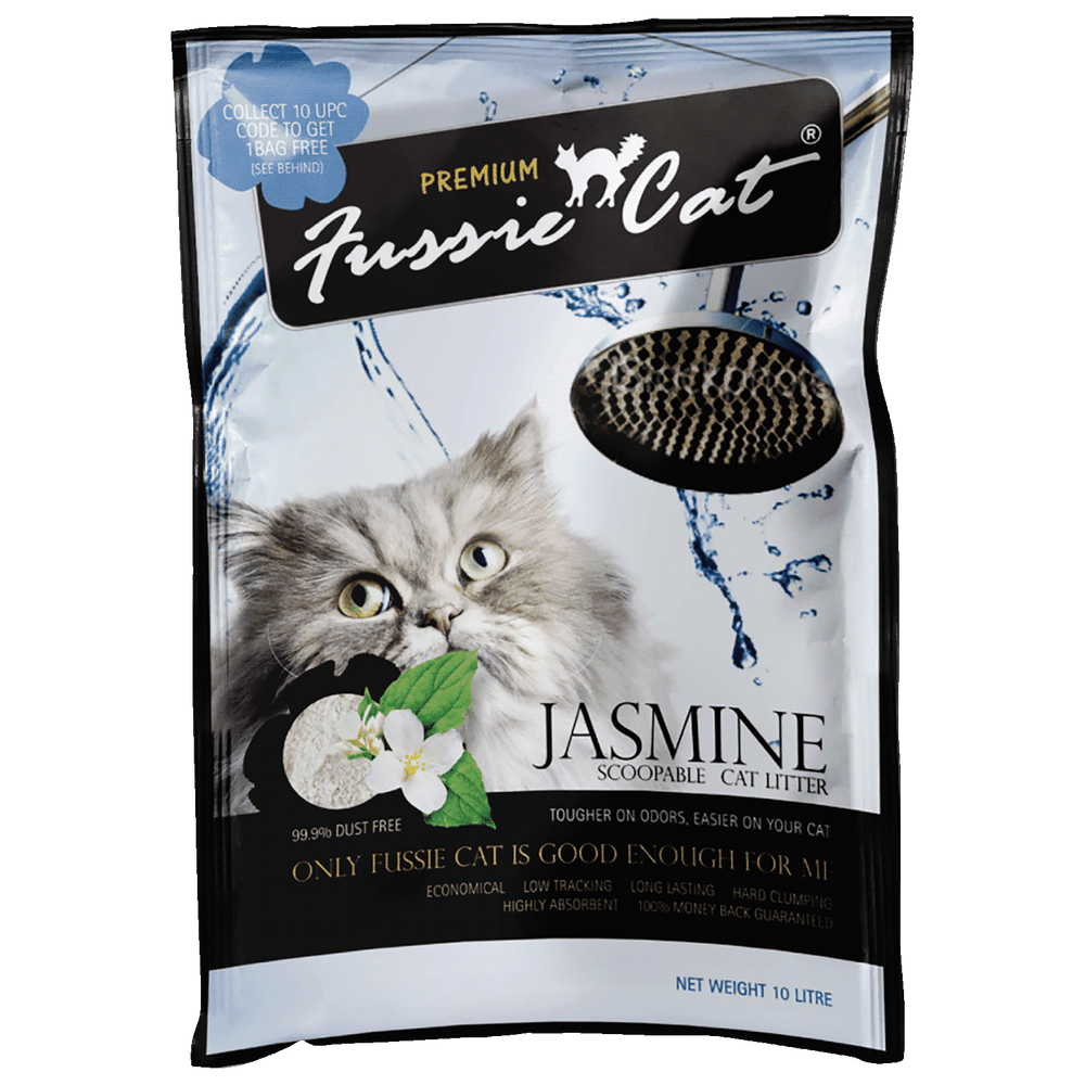 Fussie Cat Bentonite Litter JASMINE 10L X4