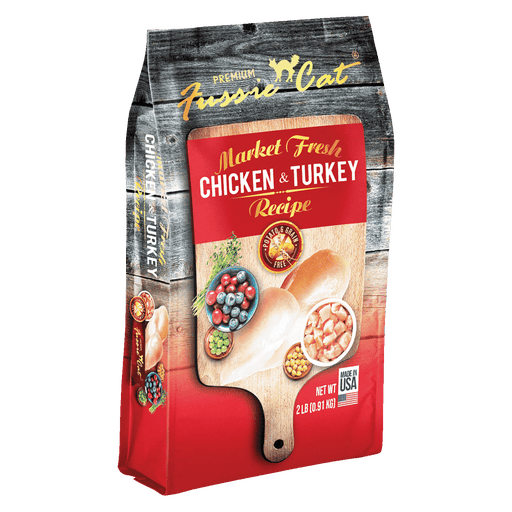 Fussie Cat Market Fresh Chicken & Turkey Formula Cat Dry Food (3 Sizes)