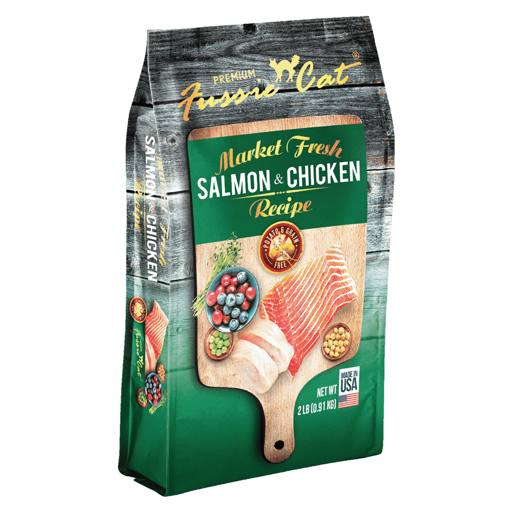 Fussie Cat Market Fresh Salmon & Chicken Formula Cat Dry Food (3 Sizes)
