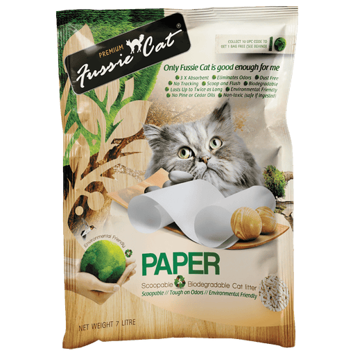 Fussie Cat Natural Paper Litter 7L X7