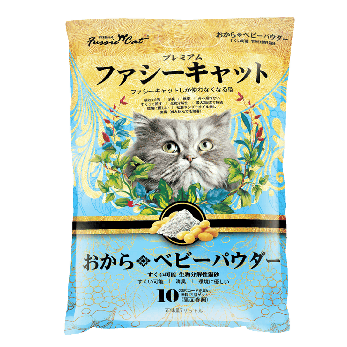 Fussie Cat Japanese Soybean BABY POWDER Litter 7L X6