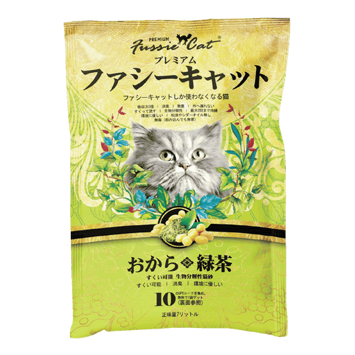 Fussie Cat Soybean GREEN TEA Litter 6L X6