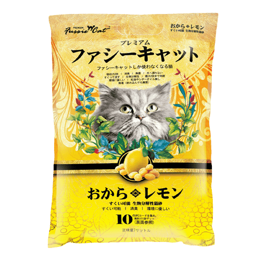 Fussie Cat Japanese Soybean LEMON Litter 7L X6