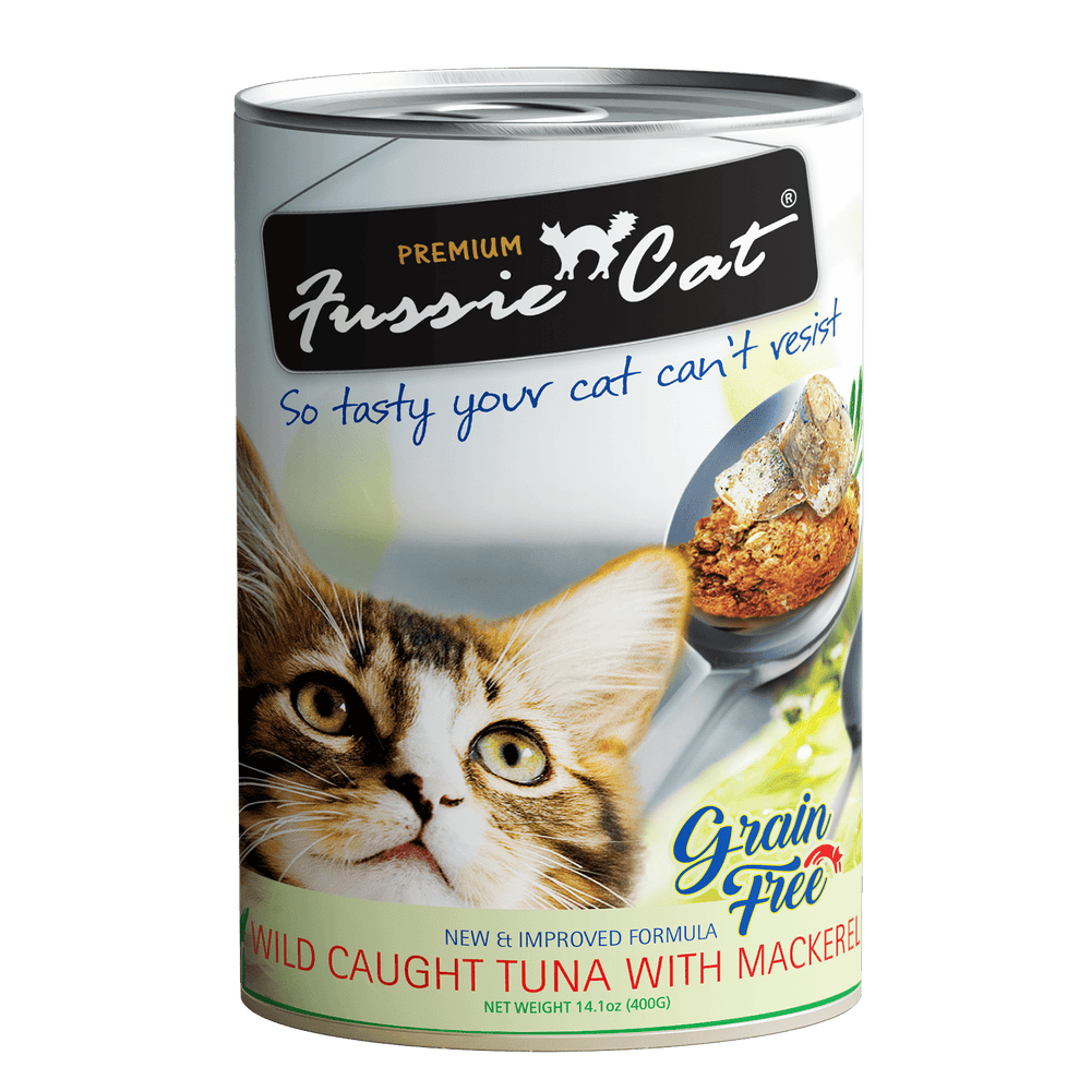 Fussie Cat Wild Caught Tuna with Mackerel Cat Wet Food 400g X24