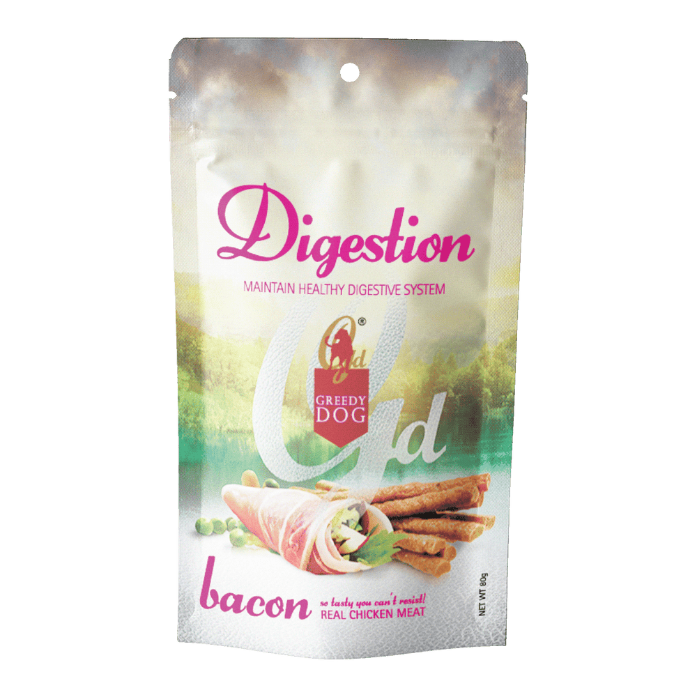 Greedy Dog Digestion Bacon Formula 80g X12