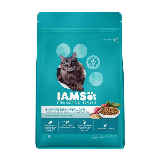 IAMS Cat Proactive Health Indoor Weight & Hairball Care (3 Sizes)