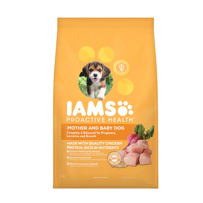 IAMS Dry Dog Food – Complete & Balanced Nutrition 1.5kg/3kg/8kg