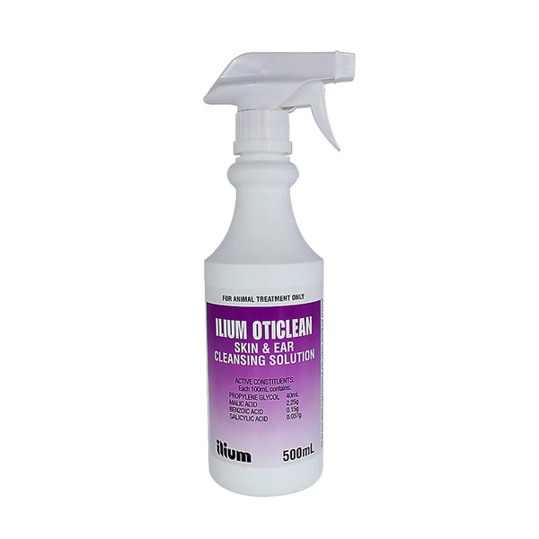 Ilium Oticlean Skin & Ear Cleansing Solution Spray For Pets 500ml
