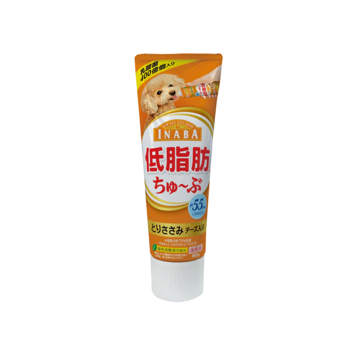 Inaba Dog Wan Churu Tube Chicken Fillet & Cheese 80g