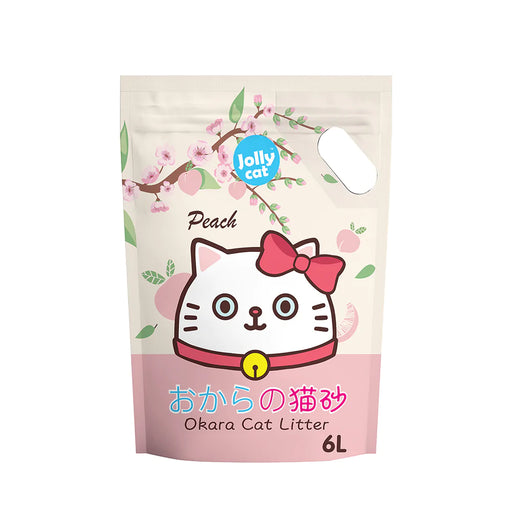 Jolly Cat Okara Tofu Cat Litter - Peach 6L