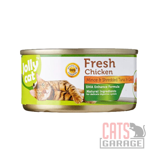 Jolly Cat - Fresh Chicken, Mince & Shredded Tuna in Gravy 80g