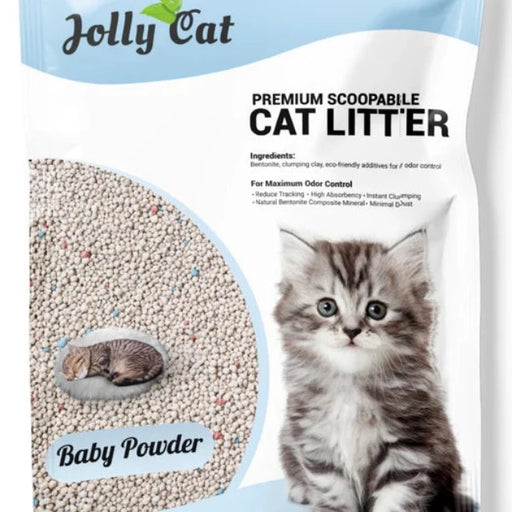Jolly Cat Bentonite Litter BABY POWDER Cat Sand Litter 10L