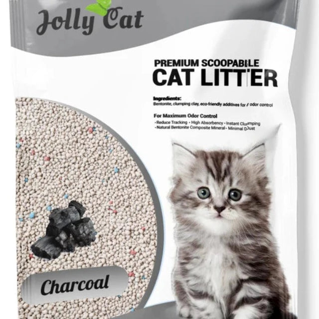 Jolly Cat Bentonite Litter CHARCOAL Cat Sand Litter 10L