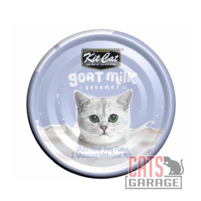 KitCat Goat Milk Gourmet White Meat Tuna Flakes & Whitebait 70g X24