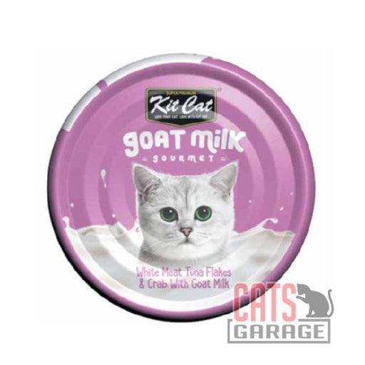 KitCat Goat Milk Gourmet White Meat Tuna Flakes & Crab 70g X24