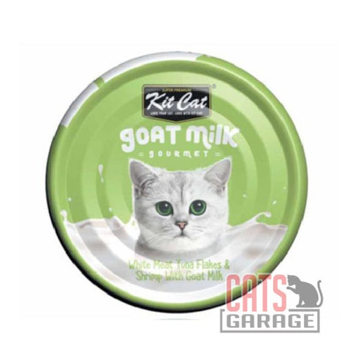 KitCat Goat Milk Gourmet White Meat Tuna Flakes & Shrimp 70g X24