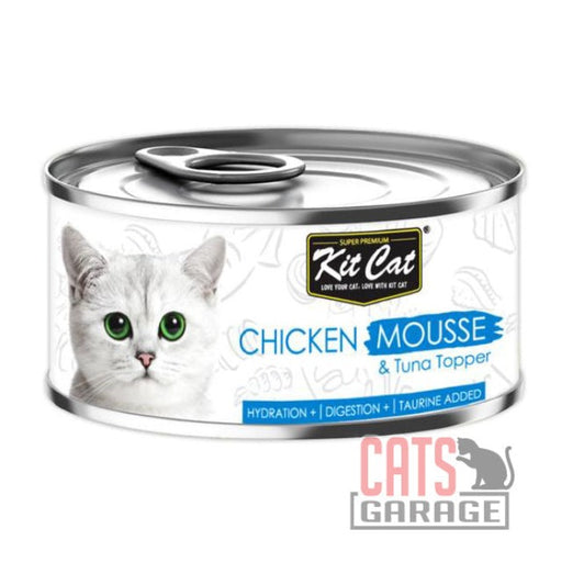 KitCat Chicken Mousse & Tuna Topper 80g (2 Sizes)